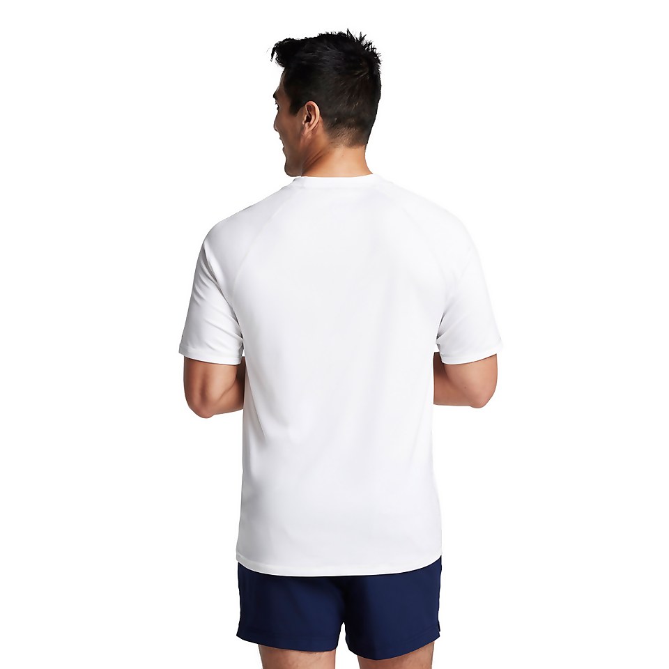 Men's Easy Short Sleeve Rashguard White