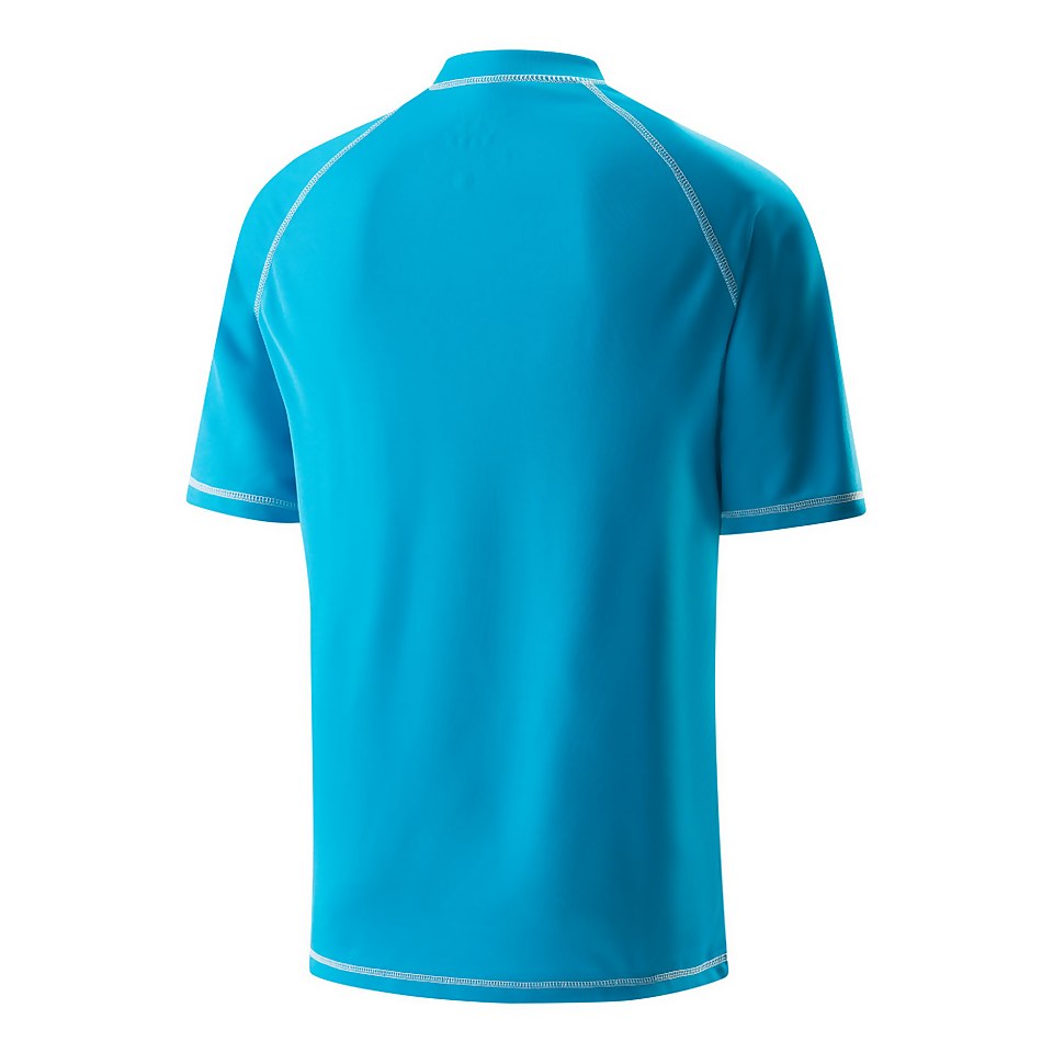 Men's Easy Short Sleeve Rashguard Blue
