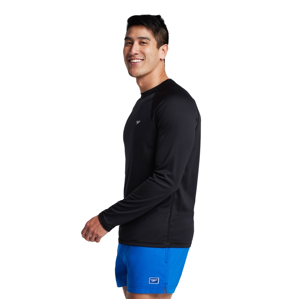 Men's Easy Long Sleeve Rashguard Black