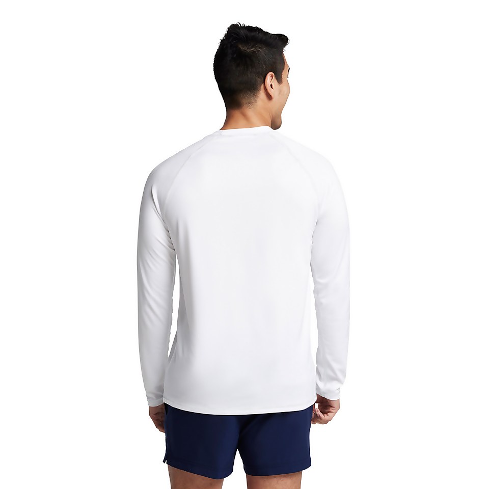 Men's Easy Long Sleeve Rashguard White