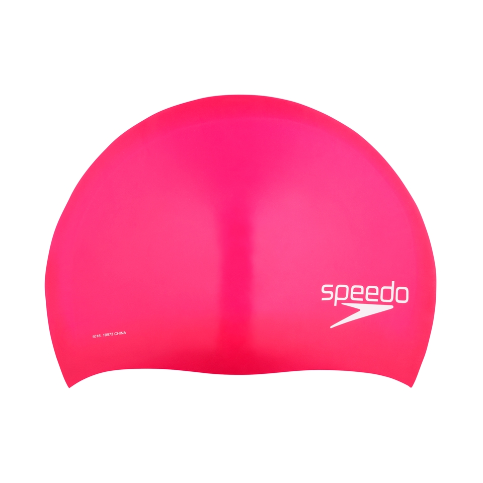 Adult Silicone Long Hair Cap Pink