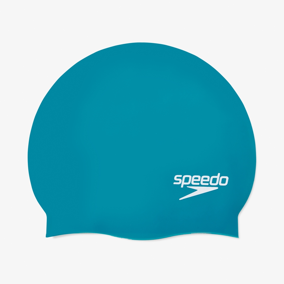 Adult Solid Elastomeric Silicone Cap Blue