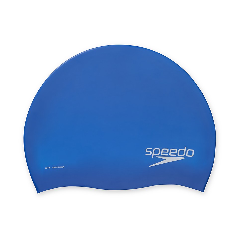 Adult Solid Silicone Cap Blue