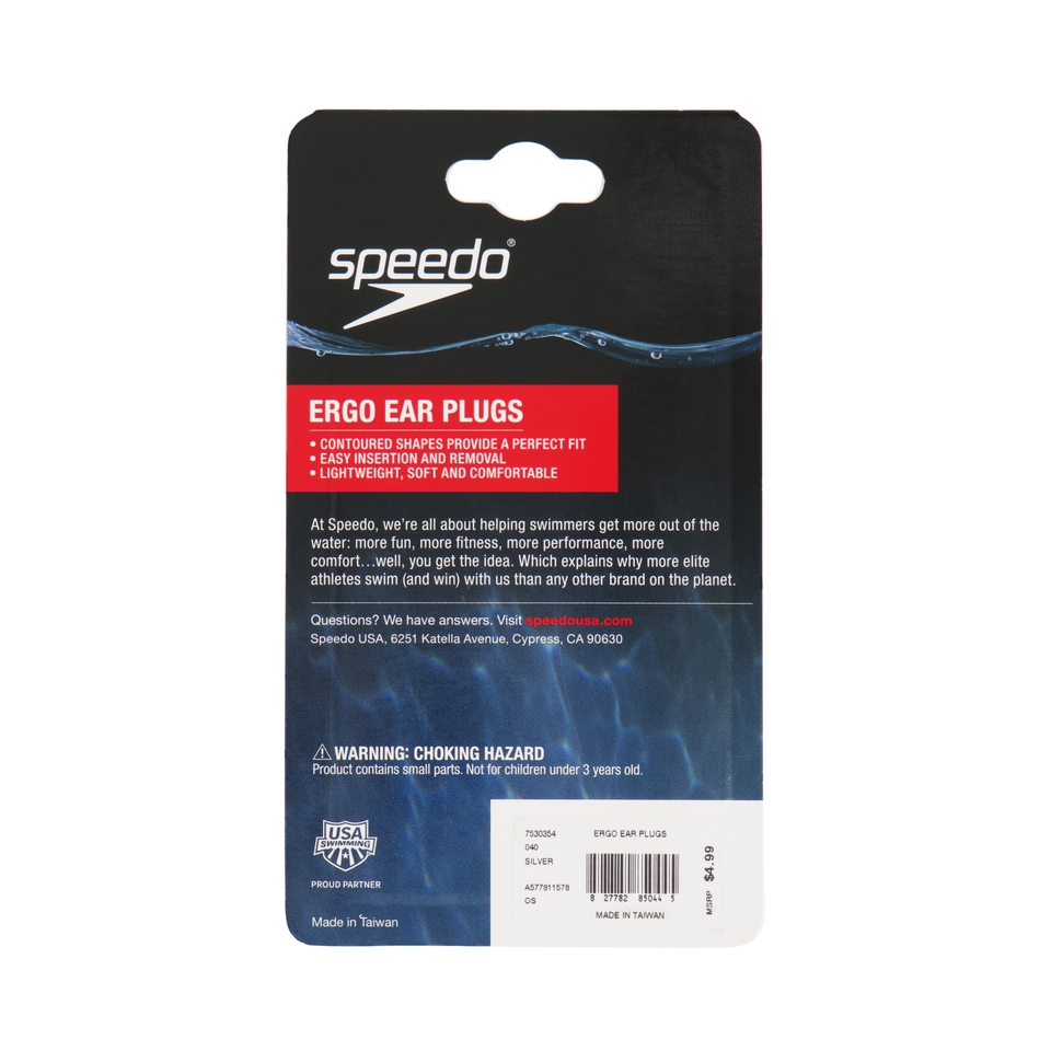 Ergo Ear Plugs Silver