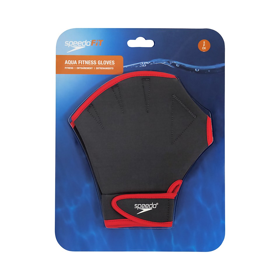 Aquatic Fitness Gloves Red