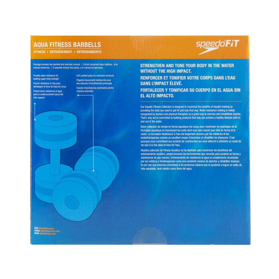 Adult Aquatic Fitness Barbells Gray