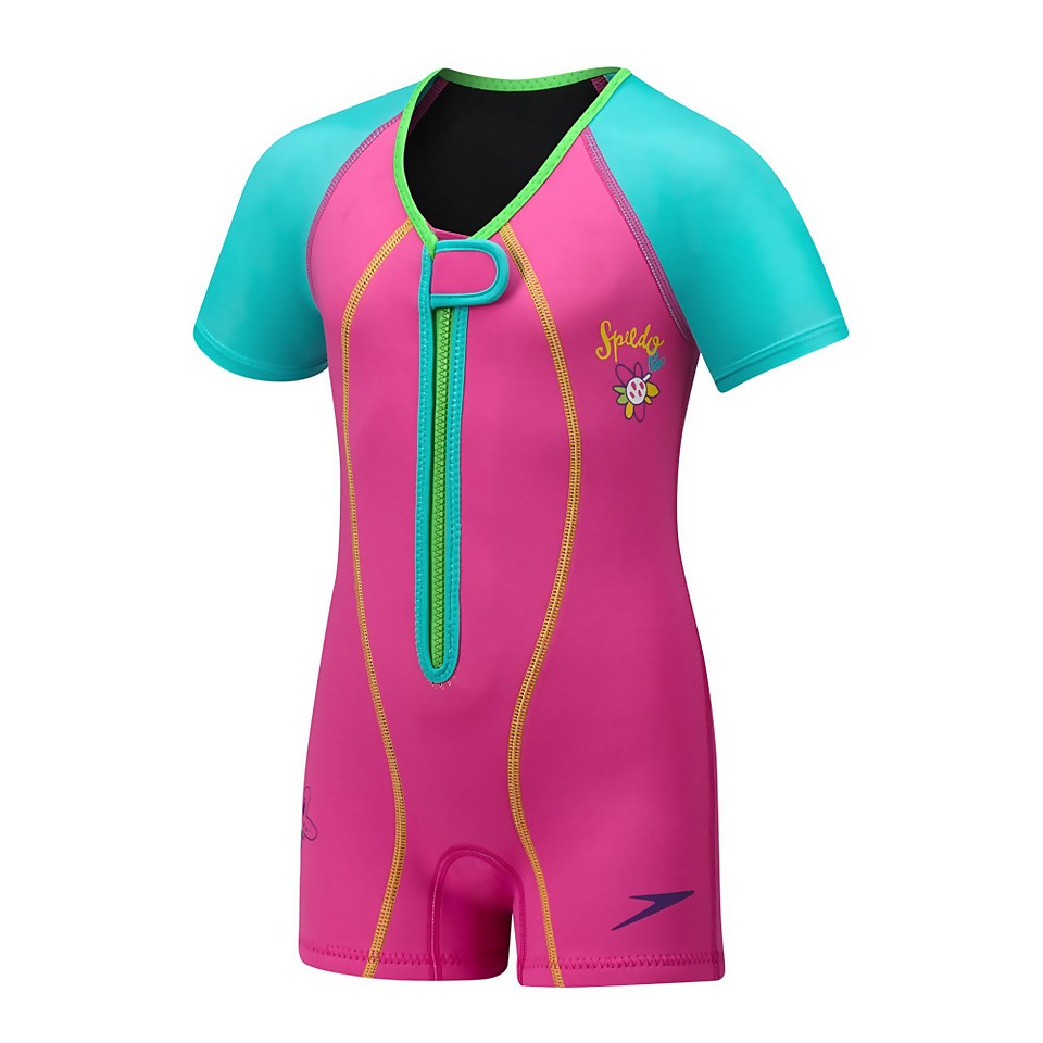 Kids UV Learn to Swim Thermal Suit Pink