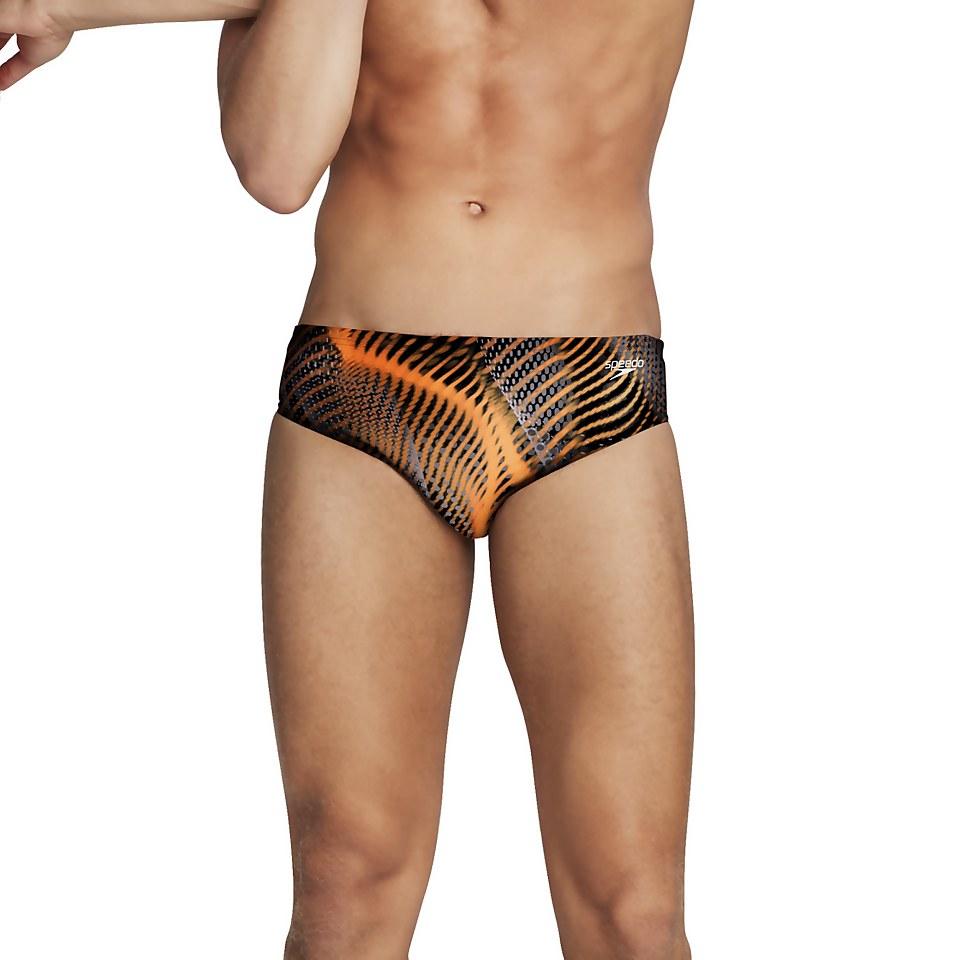 Men's Coded Riff Brief Orange
