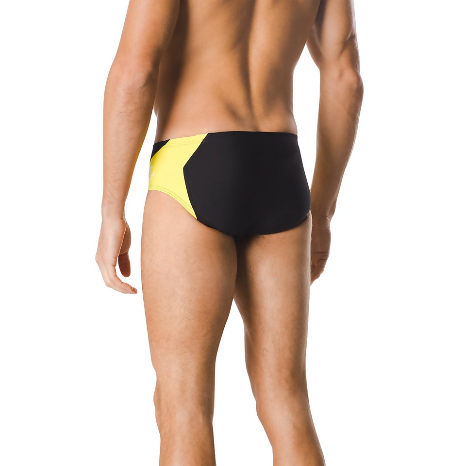 Men's Spark Splice Brief Yellow