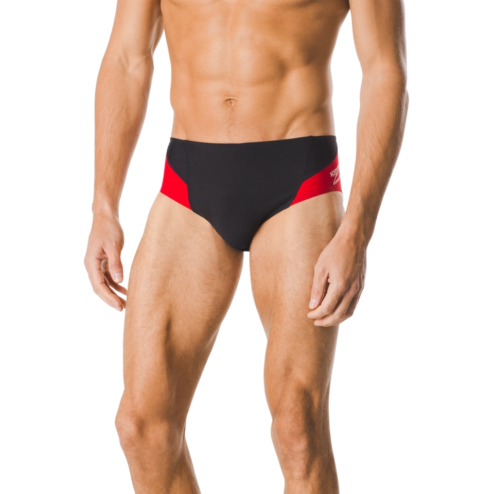 Men's Spark Splice Brief Red/Black