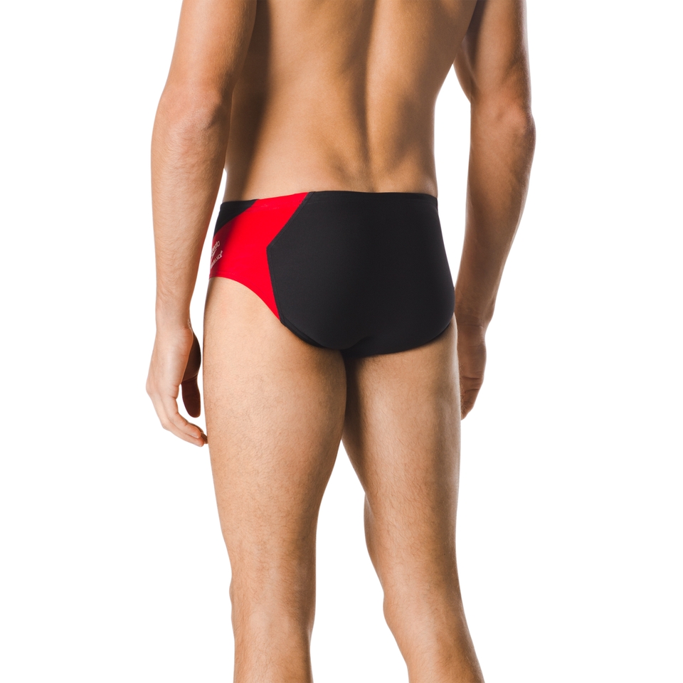 Men's Spark Splice Brief Red/Black