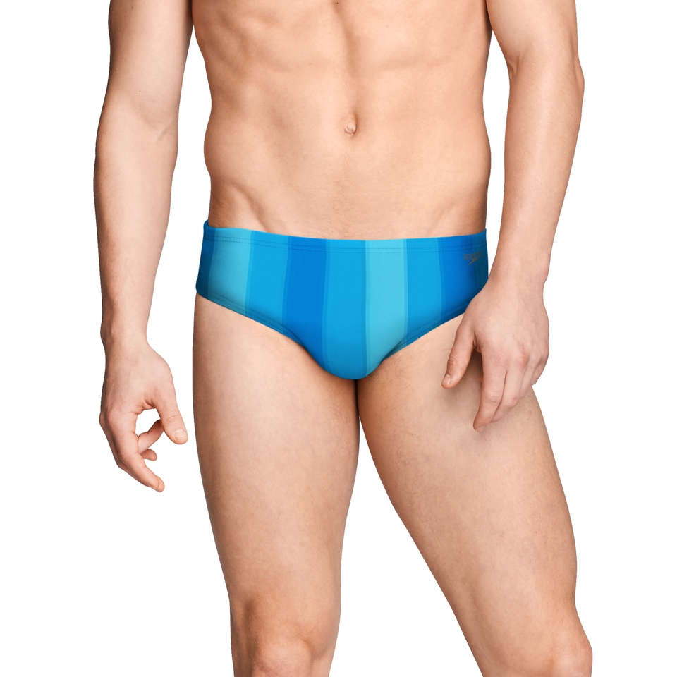 Men's Printed One Brief Blue