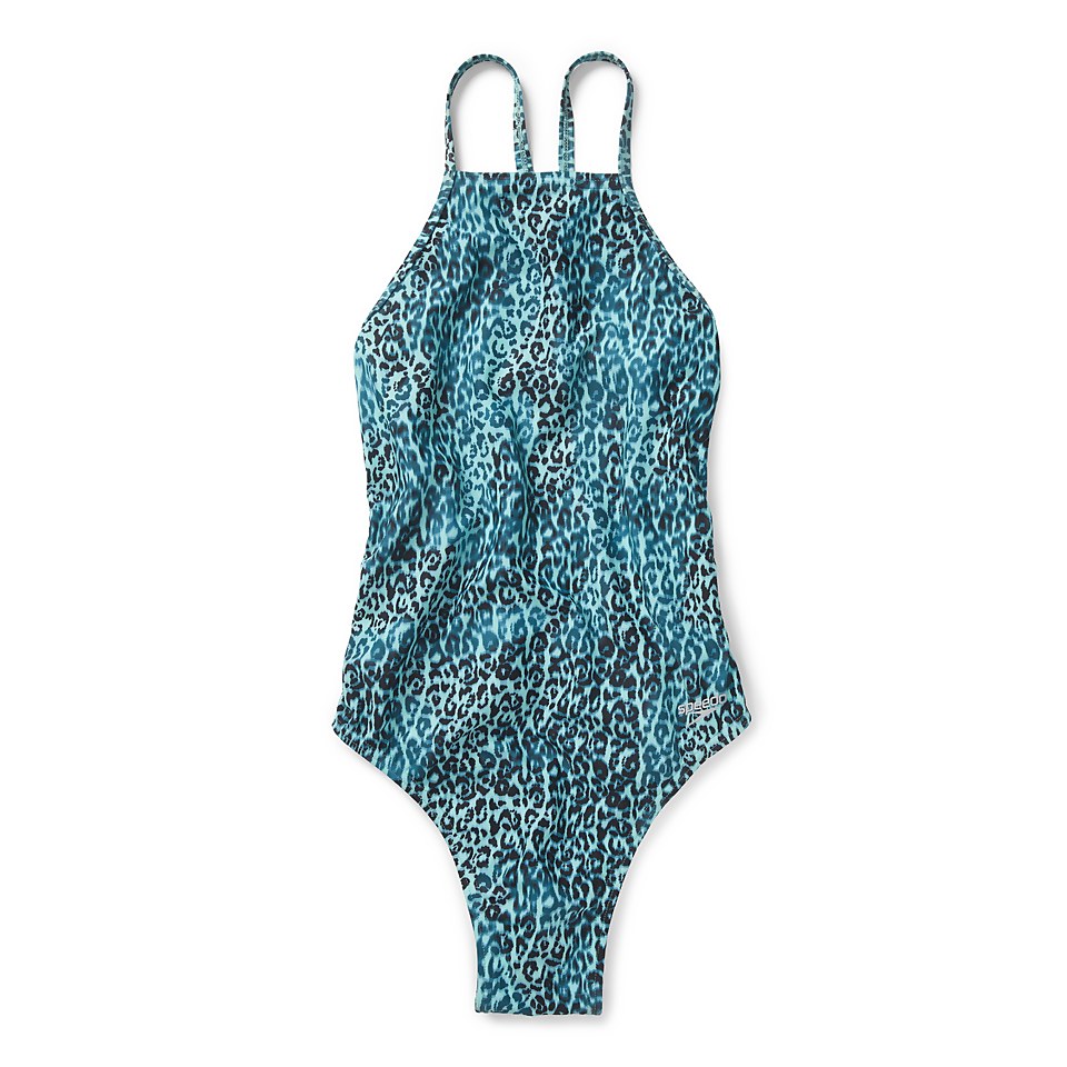 High Neck Tie Back One Piece