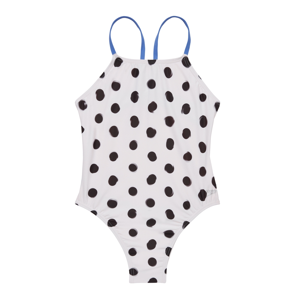 Women's Printed Fixed Back One Piece White