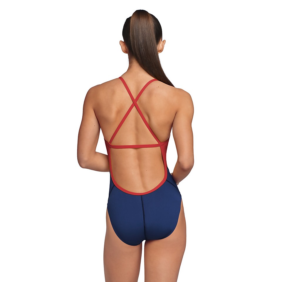 Women's Spark Splice Crossback One Piece Navy