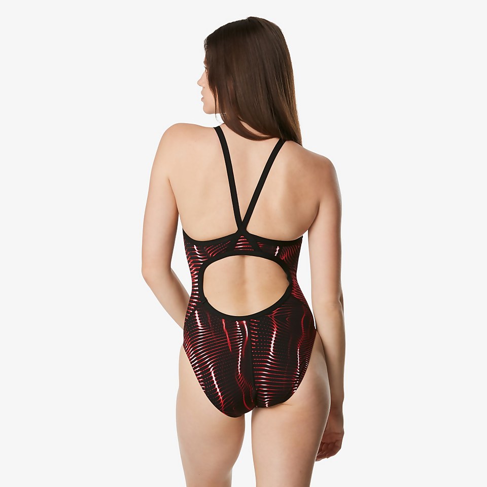 Women's Solar Boom Flyback One Piece Red