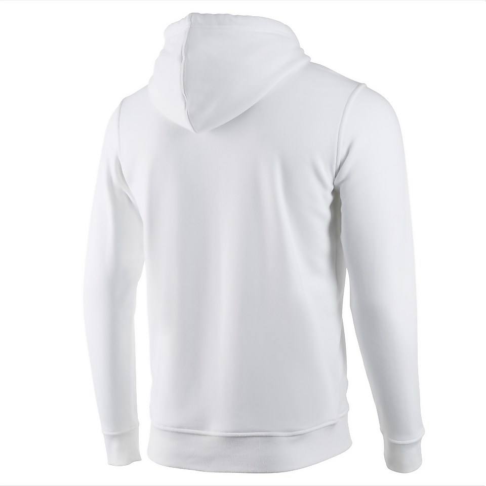 Men's Long Sleeve Hooded Sweatshirt White