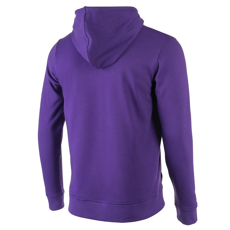 Men's Long Sleeve Hooded Sweatshirt Purple