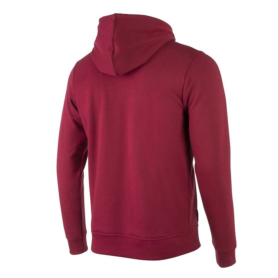 Men's Long Sleeve Hooded Sweatshirt Red