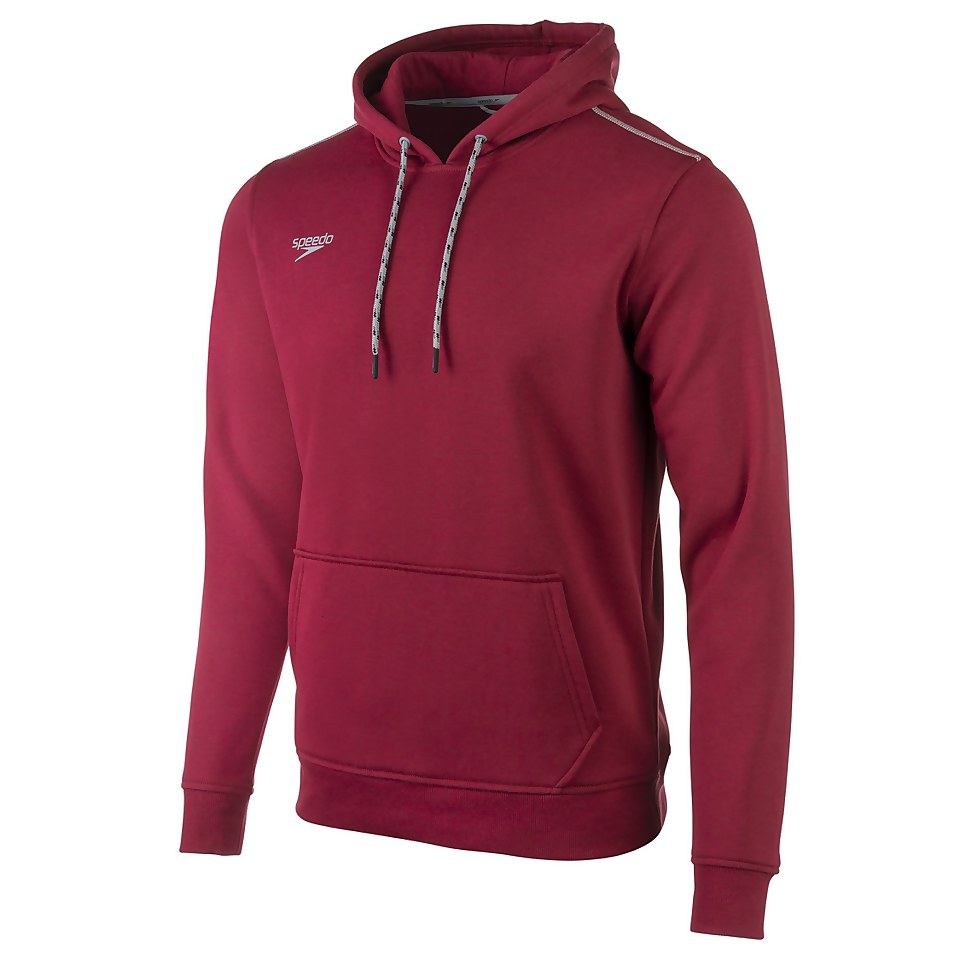 Men's Long Sleeve Hooded Sweatshirt Red