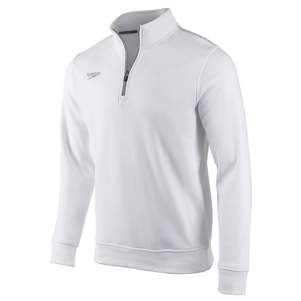 Unisex 1/4 Zip Sweatshirt White