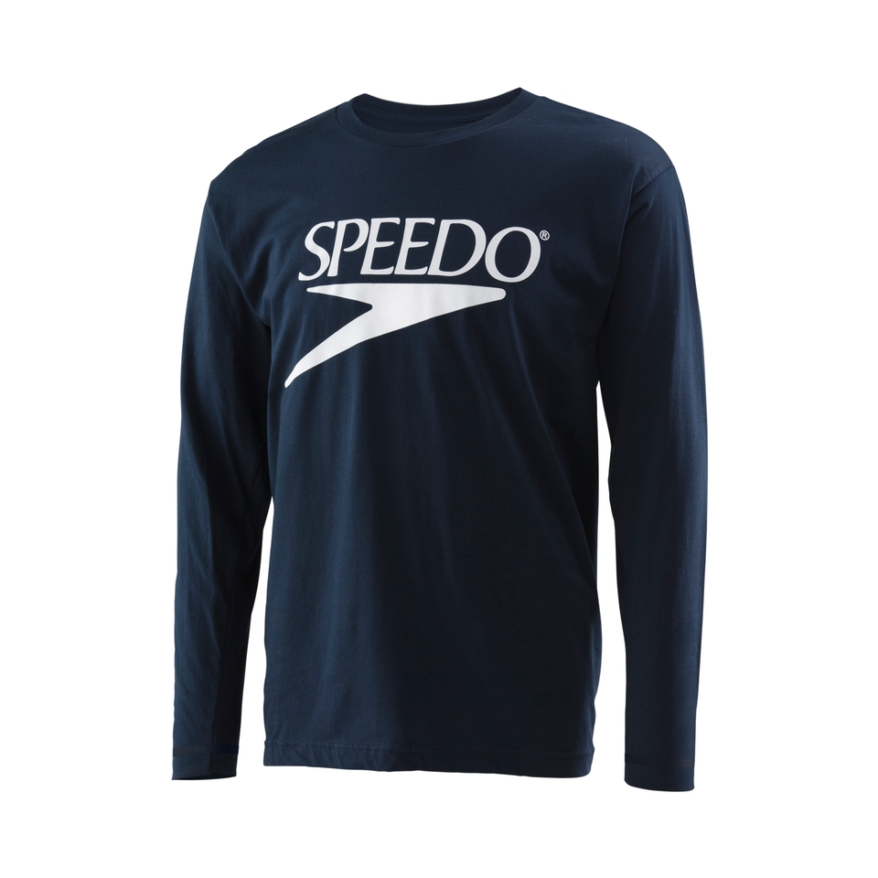 Men's Vintage Logo Long Sleeve Rashguard Blue