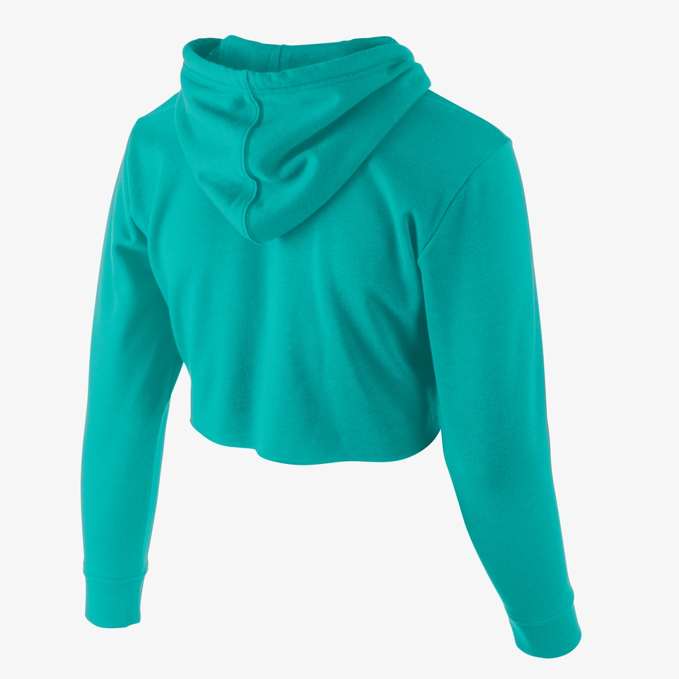 Women's Vintage Logo Cropped Hoodie Green
