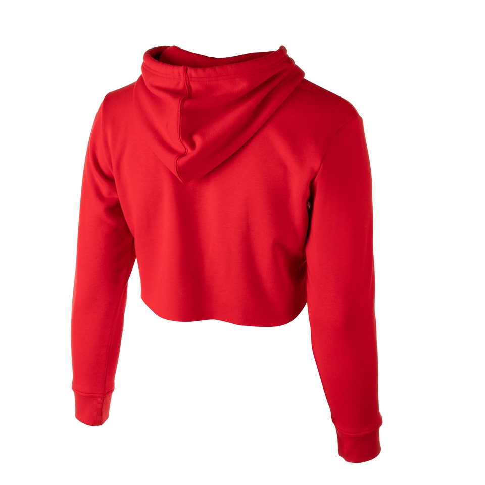 Women's Vintage Logo Cropped Hoodie Red