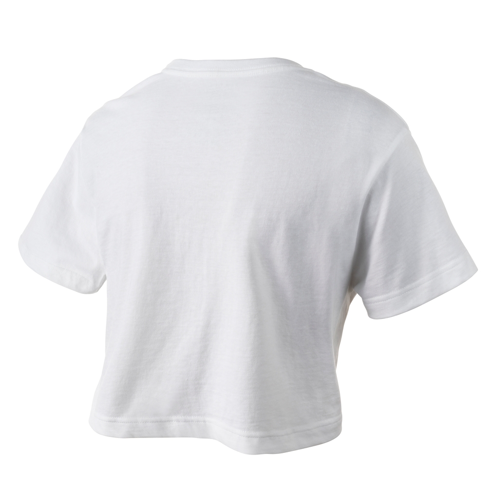 Women's Vintage Crop Tee White