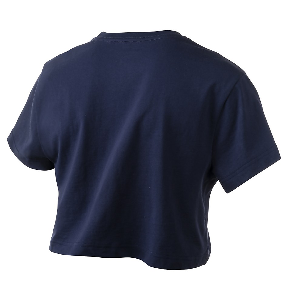 Women's Vintage Crop Tee Blue