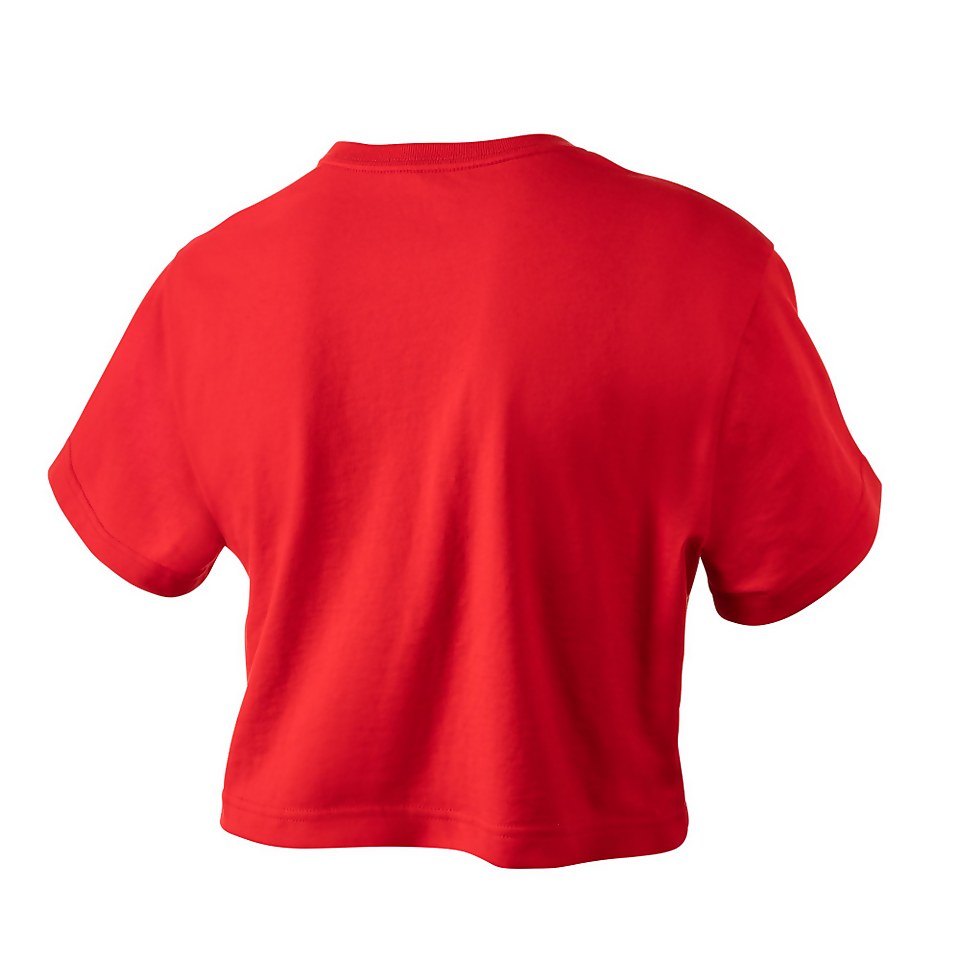Women's Vintage Crop Tee Red