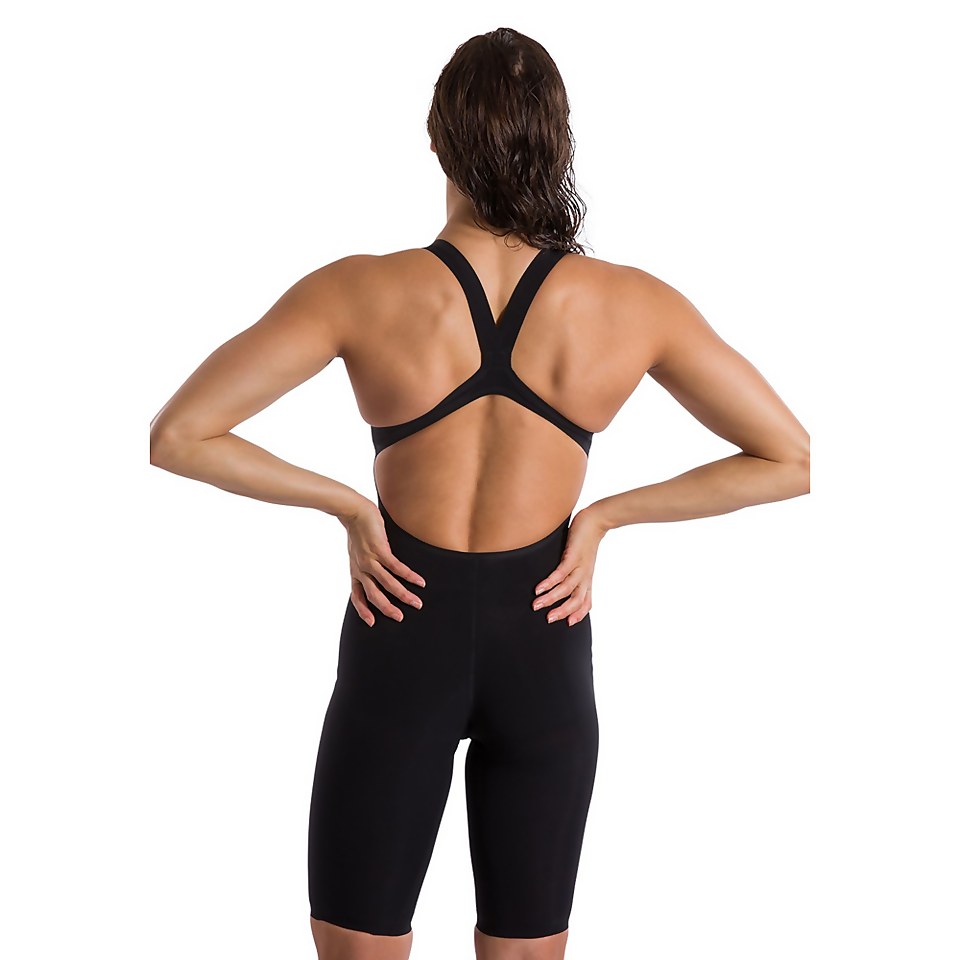 Women's Fastskin LZR Pure Valor Openback Kneeskin Black