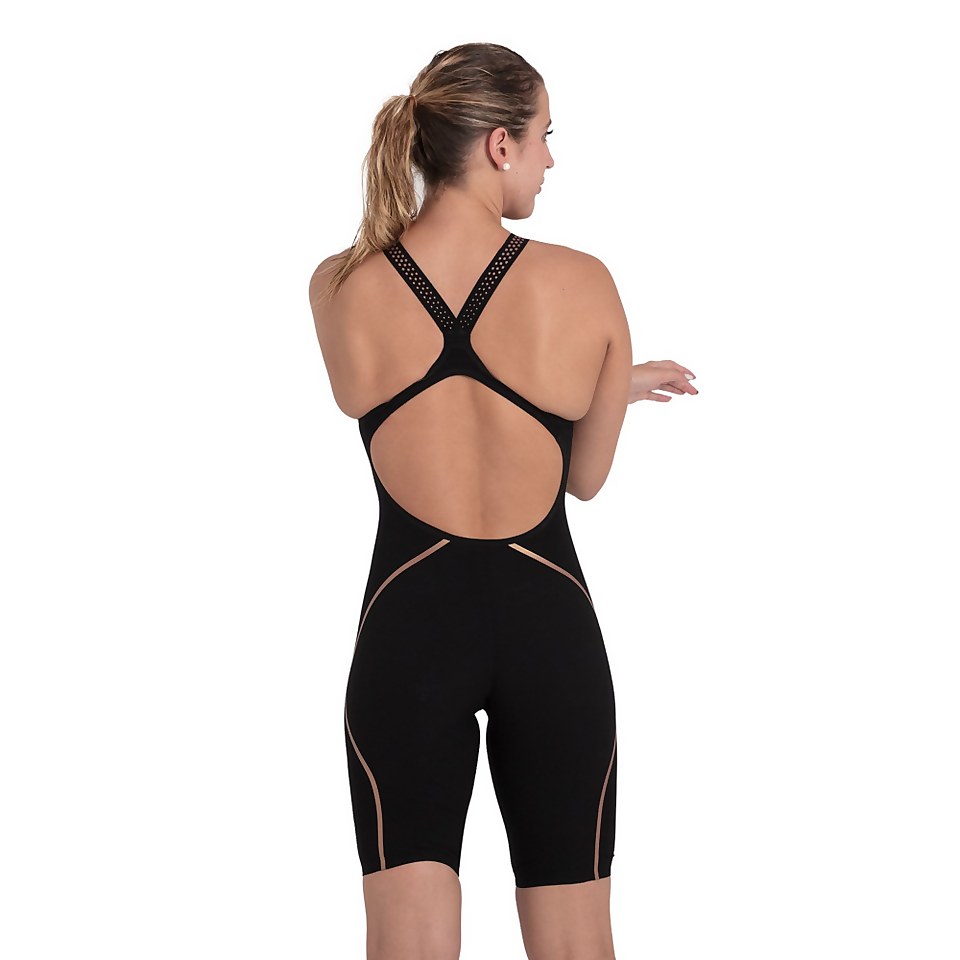 Fastskin Printed Sonic Scorch Intent Open Back Kneeskin - World Aquatics Approved