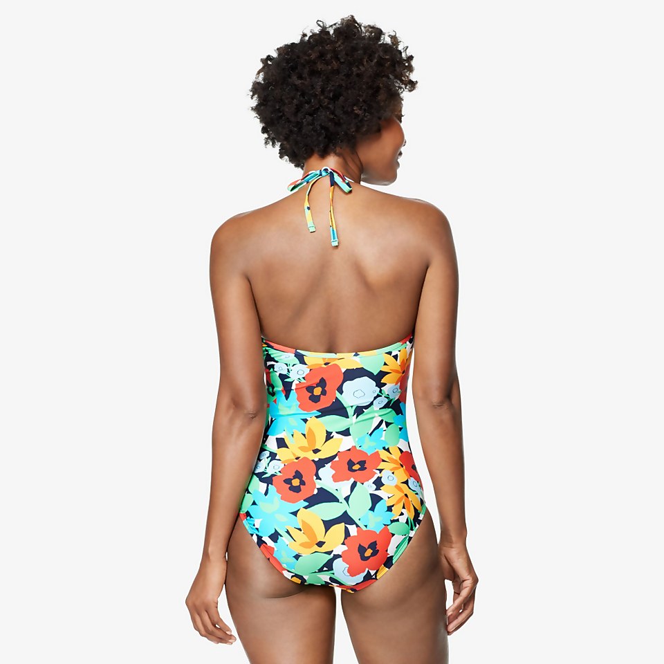 V-Neck Halter One Piece