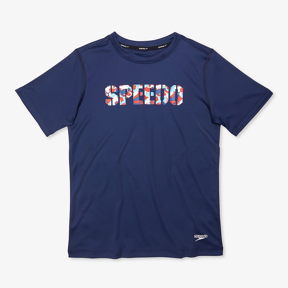 Short Sleeve Graphic Swim Shirt