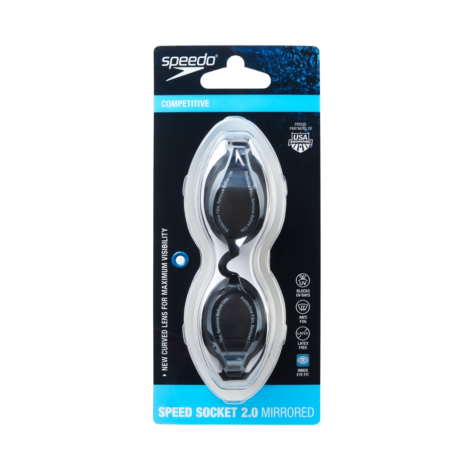 Speed Socket 2.0 Mirrored Goggles Black/Silver