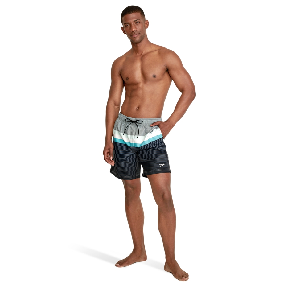 Men's Printed Volley 18" Gray