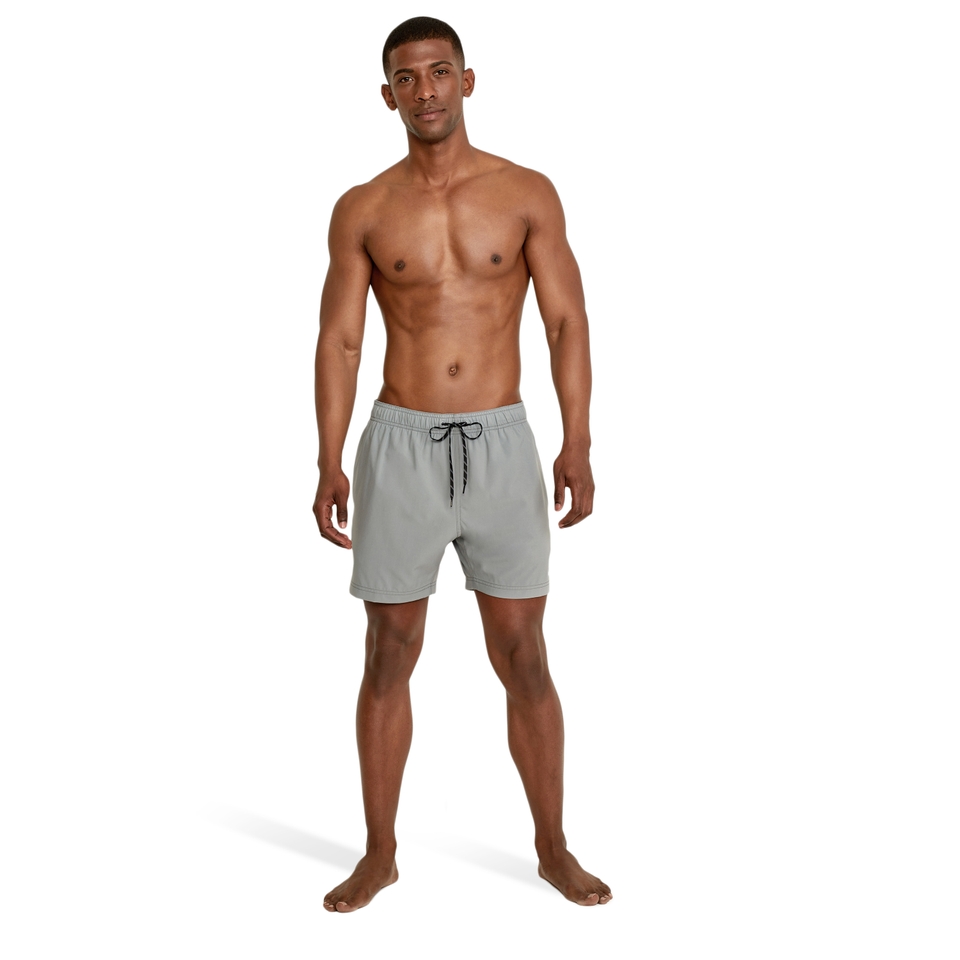 Men's Solid Volley 16" Gray