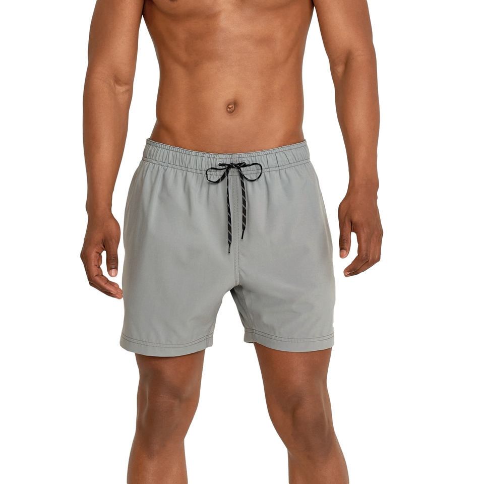 Men's Solid Volley 16" Gray