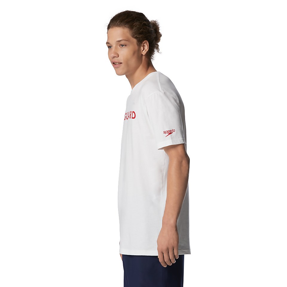 Unisex Adult Guard Crew Neck Tee White