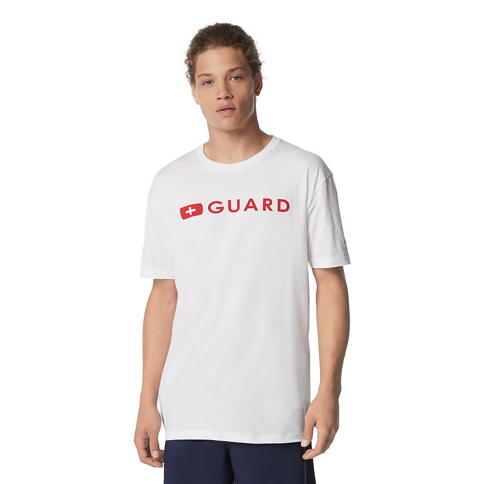 Unisex Adult Guard Crew Neck Tee White
