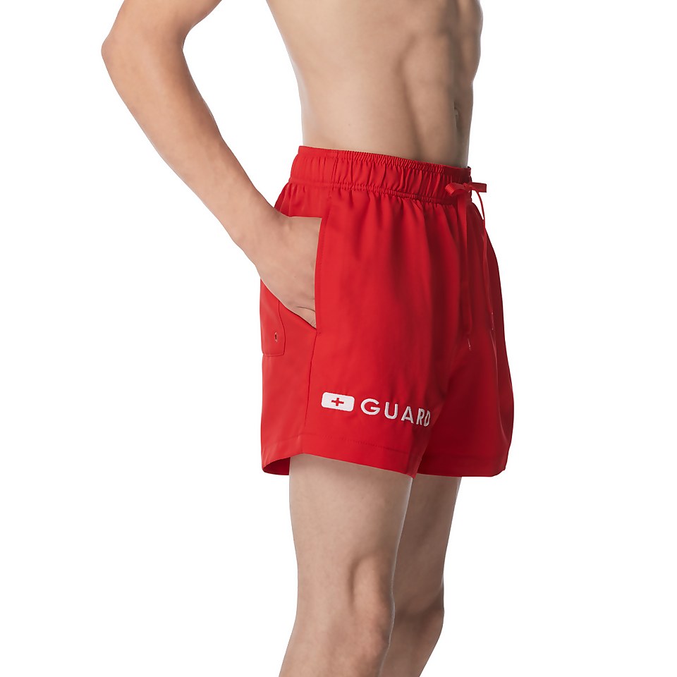 Men's Guard 14" Volley Swim Trunks Red