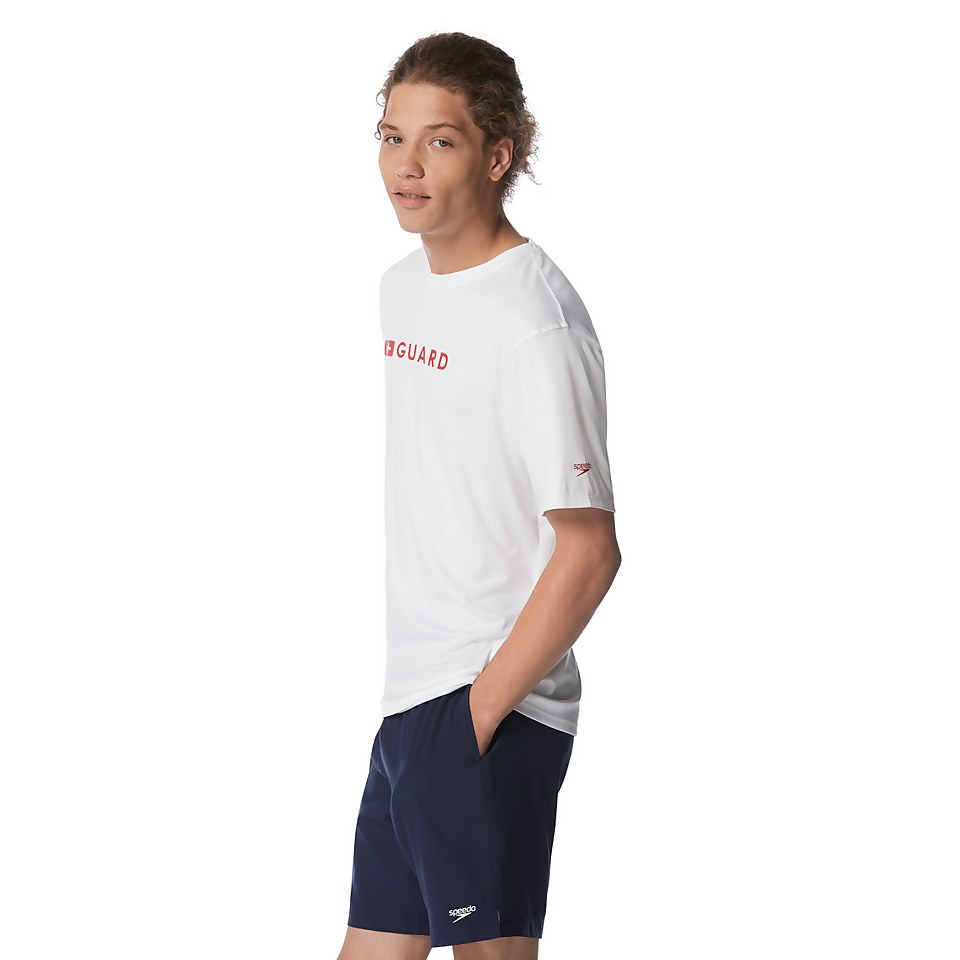 Men's Guard New Easy Short Sleeve Rashguard White