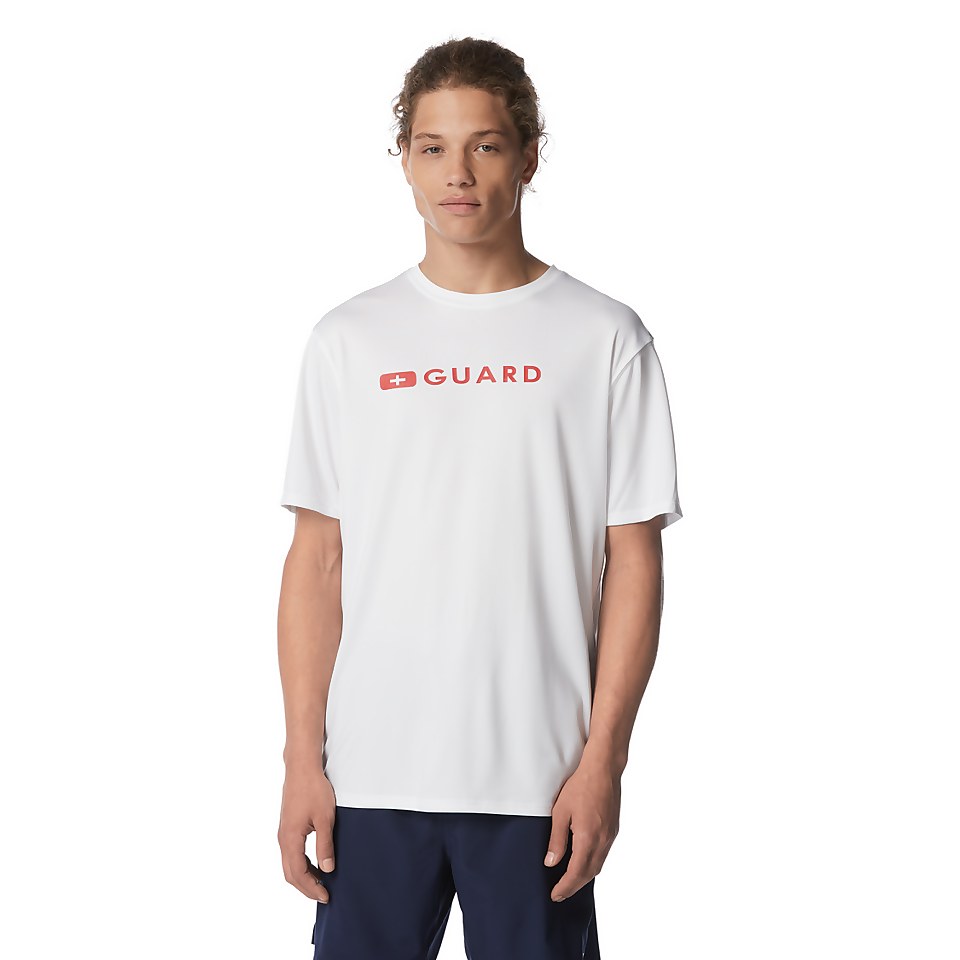 Men's Guard New Easy Short Sleeve Rashguard White