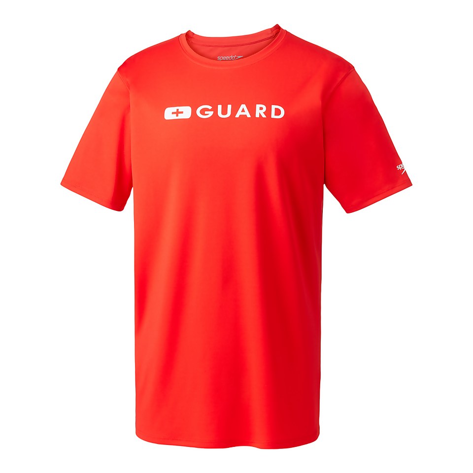 Men's Guard New Easy Short Sleeve Rashguard Red