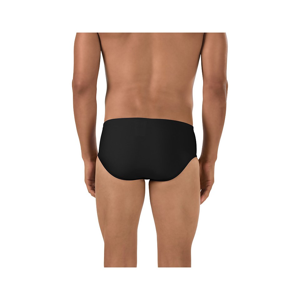 Men's Solid Youth Brief Black