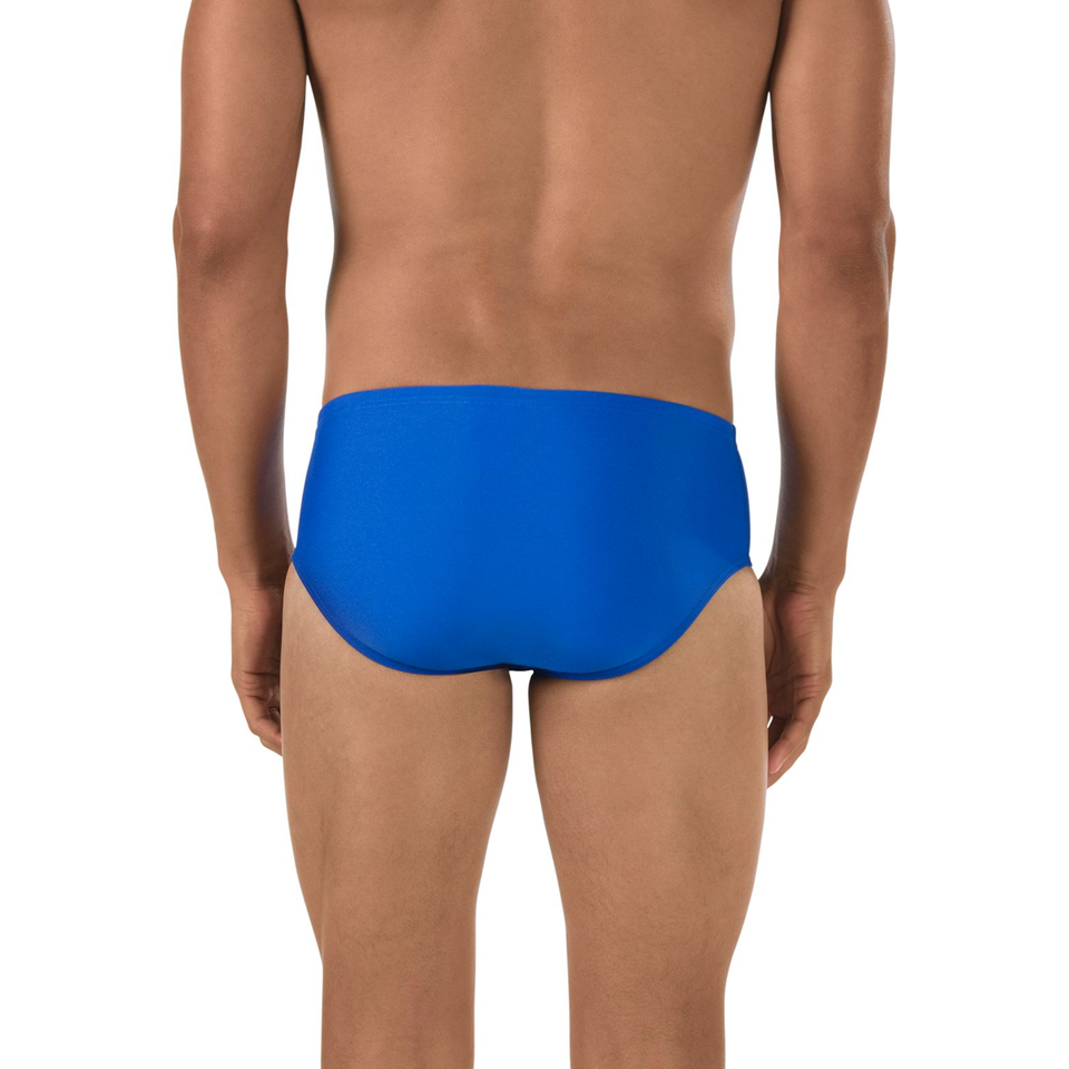 Men's Solid Youth Brief Blue