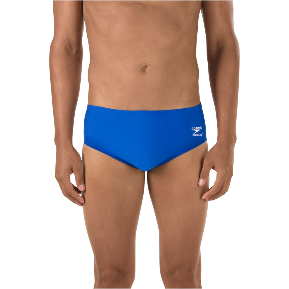 Men's Solid Youth Brief Blue