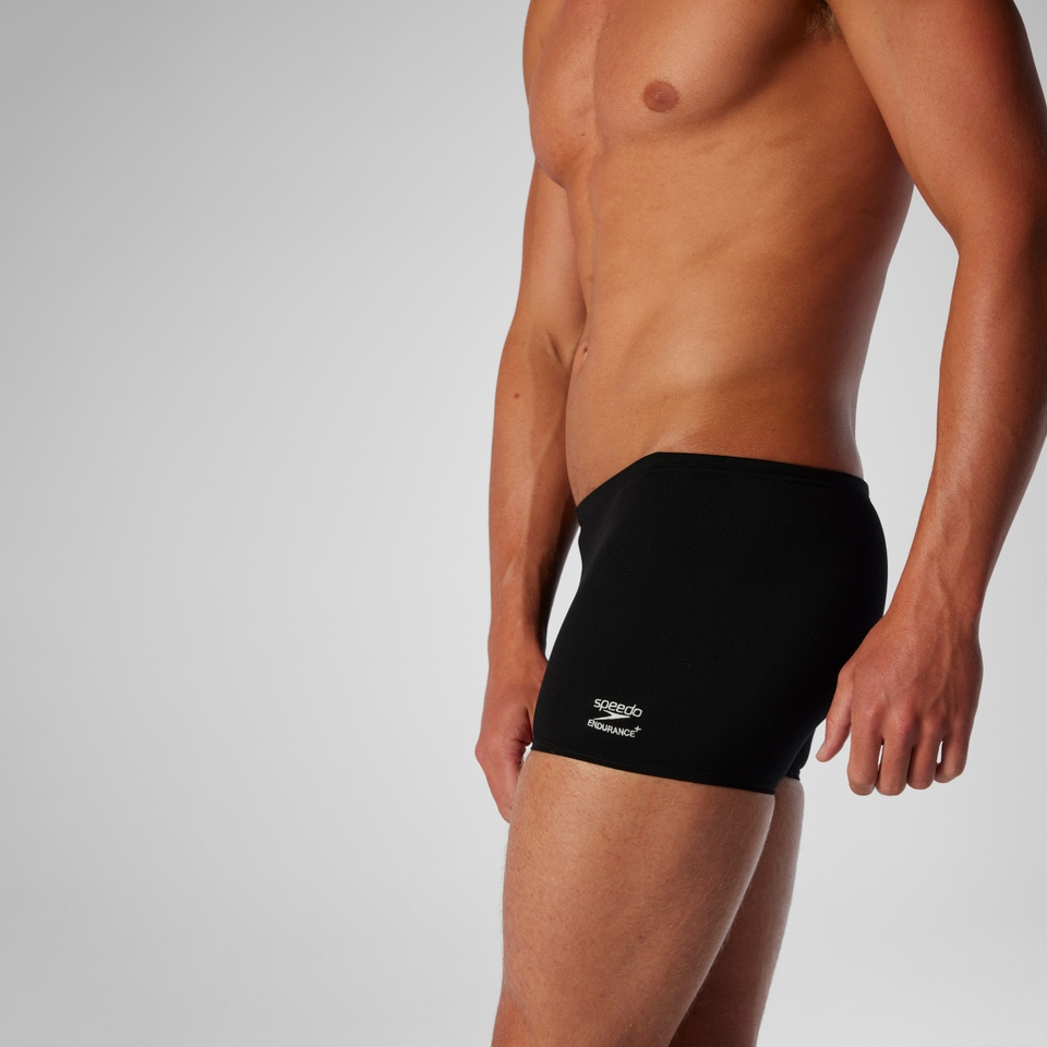 Men's Solid Square Leg Black