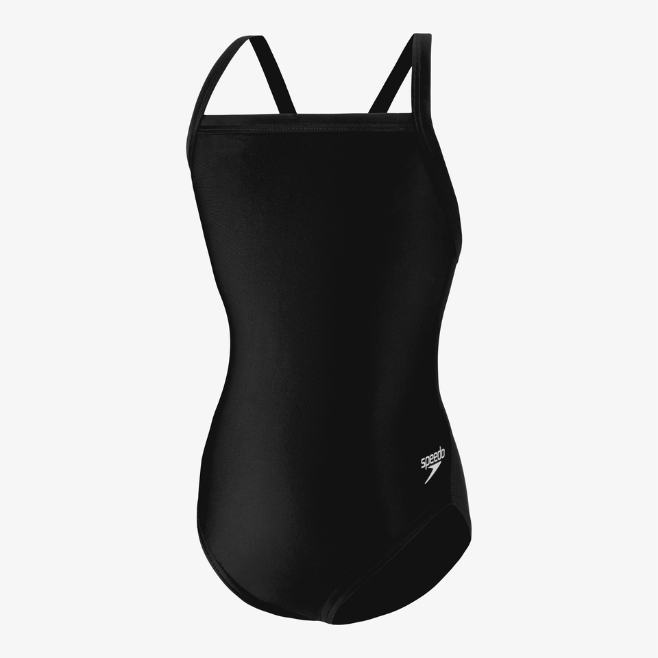 Women's Flyback Solid One Piece Black
